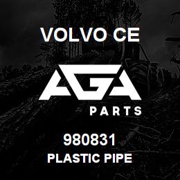 980831 Volvo CE PLASTIC PIPE | AGA Parts