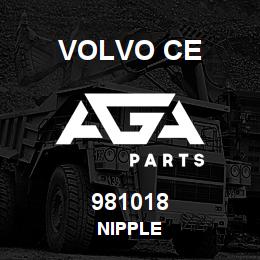 981018 Volvo CE NIPPLE | AGA Parts