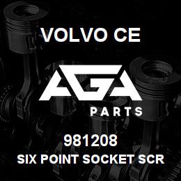 981208 Volvo CE SIX POINT SOCKET SCREW | AGA Parts