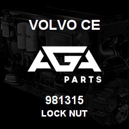 981315 Volvo CE LOCK NUT | AGA Parts