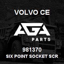981370 Volvo CE SIX POINT SOCKET SCREW | AGA Parts