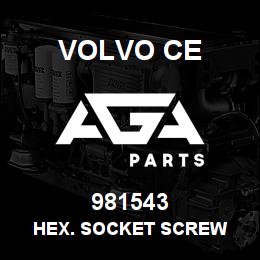 981543 Volvo CE HEX. SOCKET SCREW | AGA Parts