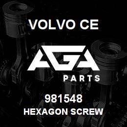 981548 Volvo CE HEXAGON SCREW | AGA Parts