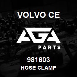 981603 Volvo CE HOSE CLAMP | AGA Parts