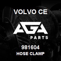981604 Volvo CE HOSE CLAMP | AGA Parts