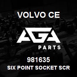 981635 Volvo CE SIX POINT SOCKET SCREW | AGA Parts