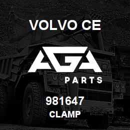 981647 Volvo CE CLAMP | AGA Parts