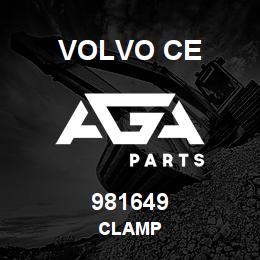 981649 Volvo CE CLAMP | AGA Parts