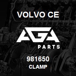 981650 Volvo CE CLAMP | AGA Parts