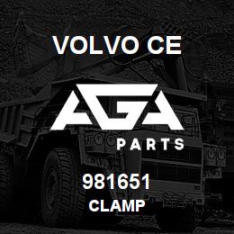 981651 Volvo CE CLAMP | AGA Parts