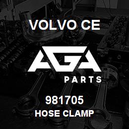 981705 Volvo CE HOSE CLAMP | AGA Parts