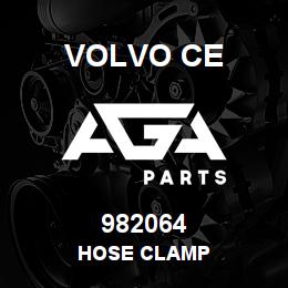 982064 Volvo CE HOSE CLAMP | AGA Parts