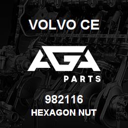 982116 Volvo CE HEXAGON NUT | AGA Parts