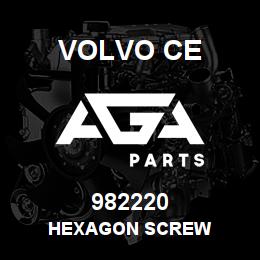 982220 Volvo CE HEXAGON SCREW | AGA Parts