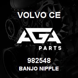 982548 Volvo CE BANJO NIPPLE | AGA Parts