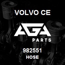982551 Volvo CE HOSE | AGA Parts
