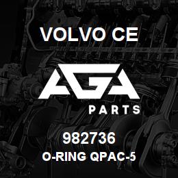 982736 Volvo CE O-RING QPAC-5 | AGA Parts