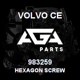 983259 Volvo CE HEXAGON SCREW | AGA Parts