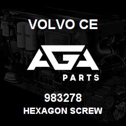 983278 Volvo CE HEXAGON SCREW | AGA Parts