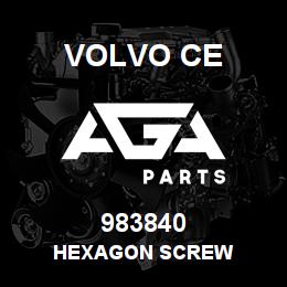 983840 Volvo CE HEXAGON SCREW | AGA Parts