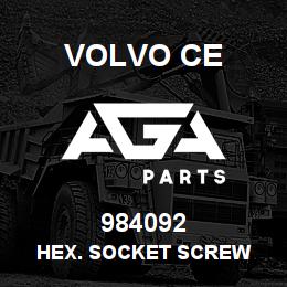 984092 Volvo CE HEX. SOCKET SCREW | AGA Parts