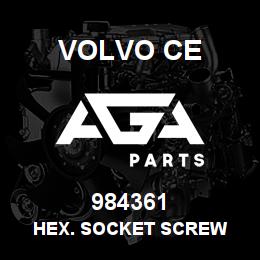 984361 Volvo CE HEX. SOCKET SCREW | AGA Parts