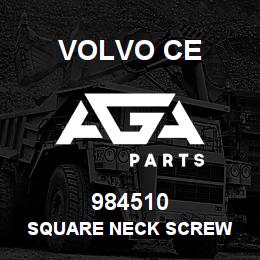 984510 Volvo CE SQUARE NECK SCREW | AGA Parts
