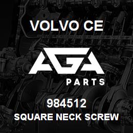 984512 Volvo CE SQUARE NECK SCREW | AGA Parts