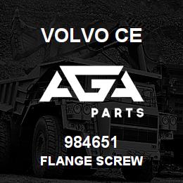 984651 Volvo CE FLANGE SCREW | AGA Parts