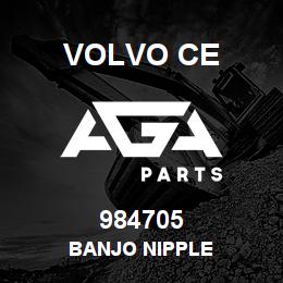 984705 Volvo CE BANJO NIPPLE | AGA Parts