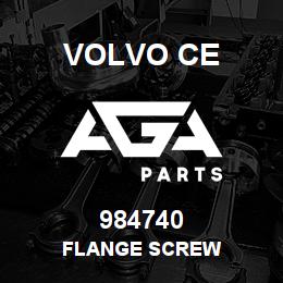 984740 Volvo CE FLANGE SCREW | AGA Parts