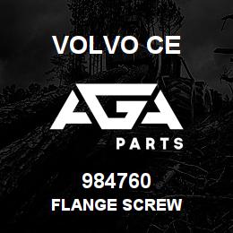 984760 Volvo CE FLANGE SCREW | AGA Parts