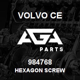 984768 Volvo CE HEXAGON SCREW | AGA Parts