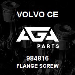 984816 Volvo CE FLANGE SCREW | AGA Parts