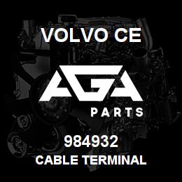 984932 Volvo CE CABLE TERMINAL | AGA Parts