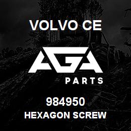 984950 Volvo CE HEXAGON SCREW | AGA Parts