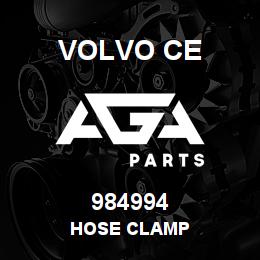 984994 Volvo CE HOSE CLAMP | AGA Parts