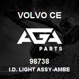 98738 Volvo CE I.D. LIGHT ASSY-AMBER | AGA Parts
