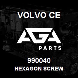 990040 Volvo CE HEXAGON SCREW | AGA Parts