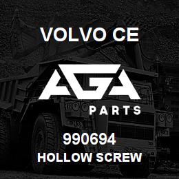 990694 Volvo CE HOLLOW SCREW | AGA Parts