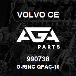 990738 Volvo CE O-RING QPAC-10 | AGA Parts