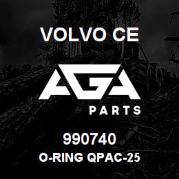 990740 Volvo CE O-RING QPAC-25 | AGA Parts
