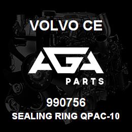 990756 Volvo CE SEALING RING QPAC-10 | AGA Parts