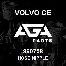 990758 Volvo CE HOSE NIPPLE | AGA Parts