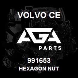 991653 Volvo CE HEXAGON NUT | AGA Parts