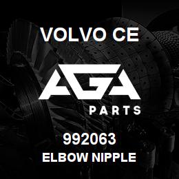 992063 Volvo CE ELBOW NIPPLE | AGA Parts