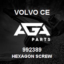 992389 Volvo CE HEXAGON SCREW | AGA Parts