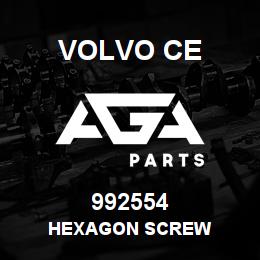 992554 Volvo CE HEXAGON SCREW | AGA Parts