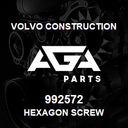 992572 Volvo CE HEXAGON SCREW | AGA Parts