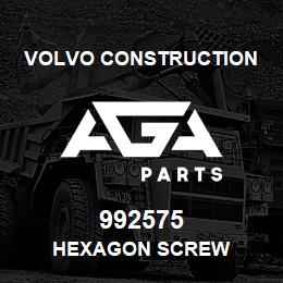 992575 Volvo CE HEXAGON SCREW | AGA Parts